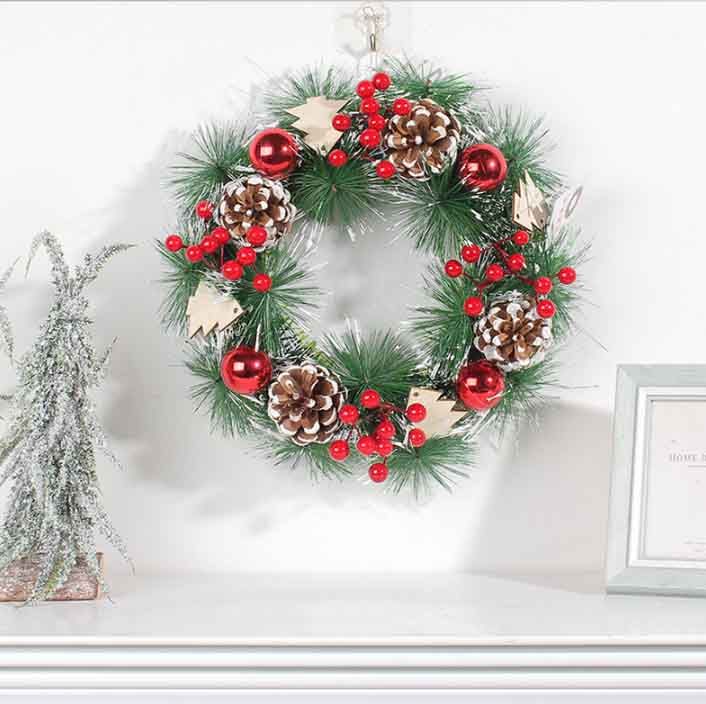 クリスマス雑貨 リース 玄関 飾り おしゃれ ナチュラル